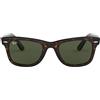 Ray-Ban Occhiali da Sole RB2140 902 Wayfarer Classic Original Havana/Verde G-15 Unisex