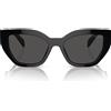 Prada Occhiali da Sole PRA09S 1AB5S0 Nero/Grigio Scuro Unisex