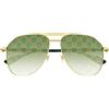 Gucci Occhiali da Sole GG1220S 004 Oro/Verde Uomo