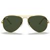 Ray-Ban Occhiali da Sole RB3025 001 Aviator Oro/Verde G-15 Unisex