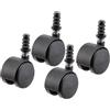 Ferplast Ruote per Trasportino Gatto e Cane Taglia Piccola CLIPPER, Set 4 Ruote Pivottanti per Trasportino Rigido per Cani e Gatti, Accessori per Trasportini per Animali