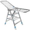 Generic Asciugatrice Elettrica Portatile Pieghevole Asciugatrice elettrica in acciaio inox, stendibiancheria portatile per esterni con ruote, organizer salvaspazio per lavanderia, facile da riporre