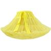 Petalum Gonna da donna in tulle a sbuffo in vita elastica con fiocco chic gonna da balletto chiffon tulle multistrato vintage lolita per danza performance party, giallo, Taglia unica