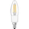 LEDVANCE lampadina Smart LED con Wifi, base E14, dimmerabile, bianco caldo (2700K), forma di candela, filamento chiaro, sostituzione per lampadine 40W, controllabile con Alexa, Google, App, 1-pack