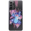 LA CASA DE LAS CARCASAS Custodia per Samsung Galaxy A23 5G Ufficiale di Lilo & Stitch Stitch Graffiti Trasparente per proteggere il tuo cellulare. Cover per Samsung Galaxy in silicone flessibile con licenza ufficiale Disney