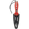 Cressi Striker Knife - Coltello da Immersione Striker, Rosso/Nero, Lama Doppio Taglio 9cm, Unisex