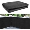 ALLOMN Rete frangivento per balcone, protezione dal vento, protezione dagli agenti atmosferici, protezione per la privacy, copertura per balcone con fascette per serre, giardini, recinzioni e balconi,