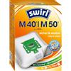 Swirl M40 - Sacchetti per aspirapolvere Miele, Orange, Weiß, confezione da 4