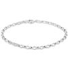 Tuscany Silver Bracciale da Donna in Argento Sterling con Catena Belcher Ovale da 18 cm/7