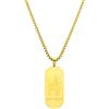 AFSTALR Segno Zodiacale Collana Sagittario Pendente Piatto militare Oro Zodiaco Collana Regalo di Natale Uomo