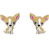 KZX Orecchini a forma di cane da donna, in argento Sterling 925, con chihuahua, gioielli per cani, regalo di compleanno per mamma, figlia, moglie, in argento Sterling, senza pietre preziose, Argento