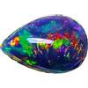 OPAL_WORLD 1 pz di naturale australiano nero opale 12x8mm a forma di pera taglio cabochon gemma sciolta per la creazione di gioielli. | OW_00213, 12x8mm, Pietra preziosa, Opale Nero Australiano