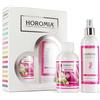 HOROMIA Horotwins Profuma Bucato 250ml e Deo Tessuti Spray 250ml - Confezione Regalo Muschi e Loto