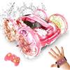 Tecnock 2024 - Barca da auto anfibio radiocomandata per bambini, 4 WD RC Stunt Auto con controllo manuale, 2,4 GHz RC Auto con telecomando impermeabile LED regali per ragazzi e ragazze (con orologio