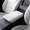 Spigen Tesla Model 3 Highland 2024 2025 2026 Model Y Juniper 2025 2026 Copribracciolo con TPE Antiscivolo, Copertura Cuscino per Bracciolo Console Centrale, Accessori Tesla - Bianco