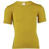 Engel, T-Shirt Bambini, 70% Lana Biologica, 30% Seta (4 Anni, Zafferano)