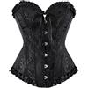 LSFYSZD Corsetto da donna con lacci, con ossatura, bustino lingerie bodyshaper top taglie forti (viola, S), Viola, S
