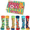 United Oddsocks Calzini da uomo - 6 pezzi, originali e colorati motivi di cibo Tasty Toes, TASTY, 39-46