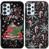 Yoedge 2 Pezzi Custodia per Samsung Galaxy A13 (4G) 6,6, Natale Cover Morbida Silicone con Alce Babbo Natale Disegno, Antiurto Protettiva Ultra Sottile Case per Samsung A13 (4G), Regalo di Natale