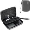 ProCase Custodia per Hard Disk Esterno 2.5'', Custodia Rigida per HDD SSD Western Digital WD Elements/TOSHIBA Canvio Basics/Seagate, Capiente per due HDD e Cavi -Grigio scuro