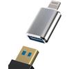WASRUYI Adattatore USB a per Lightning per iPhone14 13 12 Pro max OTG 3.0 cavo Lettore Schede USB-A Chiavetta Esterna Tastiera Mouse Macchina Fotografica per Apple MFi Certified Foto Trasferire Dati per iPad