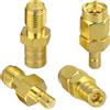 Elitecran 4 di Kit Adattatore Antenna SMB a SMA, Connettori da SMA a SMB, Adattatori RF Adattatore SMA a Connettore SMB per Antenna Autoradio Dab, Drone FPV/Cavo di Prolunga, Antenna Cavo pigtail