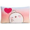 NICI cuscino MOLANG rettangolare 43x25cm colorato - Soffice cuscino morbido per bambini, bambine, neonati e amanti dei peluche - Ideale a casa, all'asilo o in viaggio - 61677