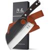 SHANGDAO Coltello Deba 17.8 cm, coltello giapponese Yanagiba per tagliare, sfilettare e affettare il pesce, acciaio inossidabile tedesco di alta qualità e manico, Traditional Wooden Handle, Gift Box