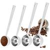 Suuwwn 4 Pcs Cucchiai Dosatori per Caffè,Misurino Dosatore per Caffè,Cucchiaio Dosatore da Caffè in Acciaio Inossidabile,Paletta per Caffè Macinato,Accessori per la Cucina Domestica(15ML e 30ML)