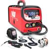 VECTOR WELDING 2025 Nuovo MIG200 Saldatrice A Filo Continuo Senza Gas, 3 in 1 MIG/MAG/ARC IGBT Inverter Saldatore con 1 KG di Filo di Saldatura e Casco da Saldatore - VECTOR WELDING