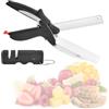 Vicloon forbici in acciaio inox antiscivolo per frutta, verdura e spezie con pietra affilatura