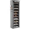 Vicye Scarpiera a 11 Ripiani con Copertura Antipolvere per 20-22 Paia di Scarpe, Impermeabile, Scarpiera Migliorare l'utilizzo dello spazio Slim in Tessuto, per Tacchi Alti, Scarpe Sportive, Grigio