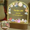 Uniqicon Lucina Notte Bambini, Lampada Da Comodino, Fantascienza Spaziale Robot Razzo Tema Luce Notturna, Lavagna Da Tavolo, Regalo