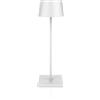 Palmina 842,lampade da tavolo senza fili,lampade da tavolo ricaricabili E Dimmerabile In Alluminio,abat jour senza fili 4400mah,Protezione IP54,luce da tavolo esterno/Interno/Bianco