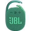 JBL CLIP 4 ECO Speaker Bluetooth Portatile, Cassa Altoparlante Wireless Compatta con Moschettone e Materiali Riciclati, Resistente ad Acqua e Polvere IP67, fino a 10 h di Autonomia, USB, Verde