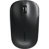 CHERRY MW 2200, Mouse Senza Fili per Computer Portatili, 2,4 GHz, Ambidestro, 1300 dpi, Rotellina Cromata, inclusa Borsa per il Trasporto, a Batteria, Nero