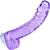 Umania Dildo realistico a ventosa da 24,5 cm, dildo TPE anale grande viola con punto G per giochi vaginali e anali, ventosa potente, albero curvo, adatto a donne, uomini e coppie