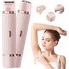 Colexy Rasoio elettrico da donna, 2 in 1, rasoio elettrico a doppia testa, per donna, rasoio intimo, impermeabile, senza fili, per bagnato/asciutto, epilatore per viso, bikini, ascelle, gambe e corpo