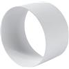 Vent Systems Ø 125 mm plastica - Femmina tubo tondo connettore canale per tubi dritti o flessibili - Sistema di ventilazione accessorio - Connettore per tubi per raffreddamento, riscaldamento,