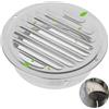 BAIFULAI Griglia di ventilazione in acciaio inox, 150 mm, rotonda, griglia di ventilazione in acciaio inox con protezione dagli insetti, griglia di scarico per camino, cucina, bagno, ventilazione