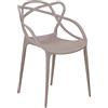 Totò Piccinni Sedia INFINITY in Polipropilene Moderna Design Impilabile (Tortora, 1)