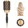 TMISHION Pettine per Capelli Tondo Professionale Antistatico con Spazzola per lo Styling (53 mm), per Tutti i Tipi di Capelli, Unisex, Oro