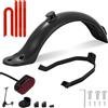Ixydor Parafango Posteriore Monopattino Elettrico, Parafango Posteriore per Scooter per Xiaomi M365 1S, Accessori Monopattino Elettrico con Staffa, Luce Posteriore LED, Striscia Riflettente, Vite