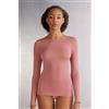 Intimissimi Maglia Manica Lunga In Modal Con Cashmere E Scollo A Barchetta Rosa