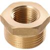 Sanitop-Wingenroth Riduttore con tipo 1 '' AG x tipo 3/4 '' IG | raccordo con filettatura esterna e interna | diametro ridotto | raccordo filettato per l'installazione fine | multiangolo | ottone |