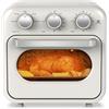 EMPOTEC Friggitrice ad Aria Superior Vintage Empotec Colore Beige Forno 230 Gradi Cottura Timer 16 LT Potenza 1200-1400W Voltaggio 220-240V Manopole Multifunzione Essiccatore di Alimenti Air Fryer Oven