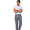 siggi Pantalone Cuoco Uomo Art. Denzel QUADRETTO Bianco Nero (50)