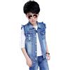 LSERVER Gilet Giacca Jeans bambini in Denim Senza Maniche dei Capretti