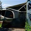 SHADEPLUS Parasole per camper, tenda da sole laterale, in rete nera, per roulotte e camper, universale, per protezione UV e protezione solare