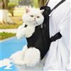 Lidzopas Zaino per animali domestici, piccolo, nero, gatto, trasportino per cani, viaggio (auto, aereo), brevi passeggiate